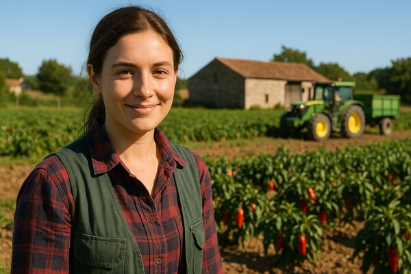 Trabajadora agrícola en campo - empleos sector agricultura