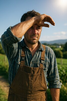 Agricultor en cooperativa agrícola - proyectos colaborativos